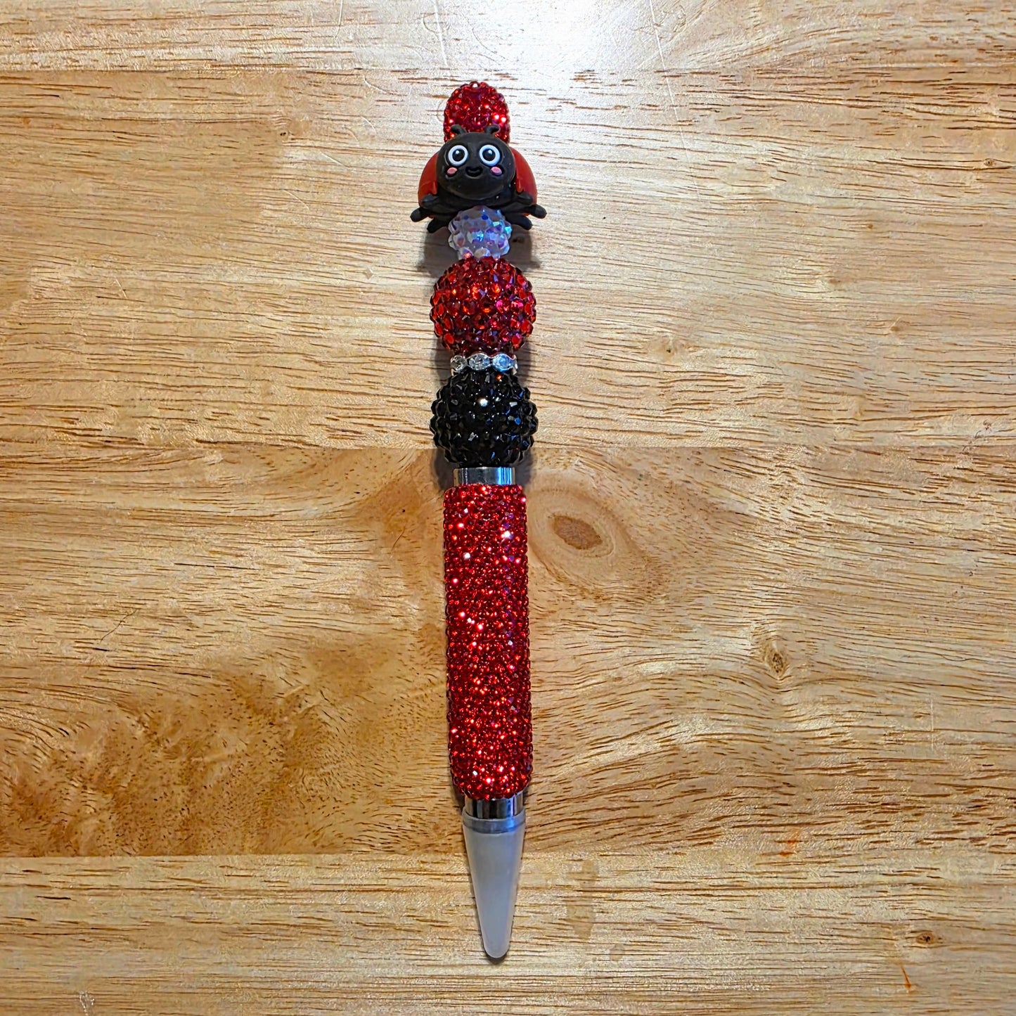Ladybug Rhinestone WAX Pen