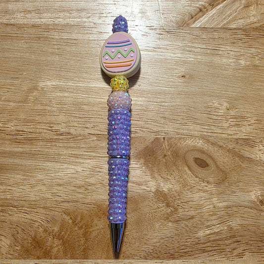Easter Egg Rhinestone Pen- Purple