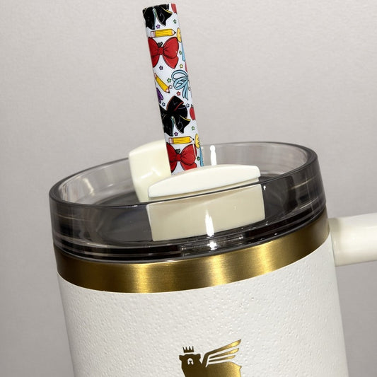 40 Oz Teacher Bow STRAW ONLY